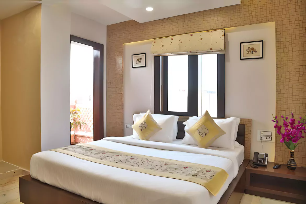 Deluxe room view at Marigold Inn Homestay Jaipur
